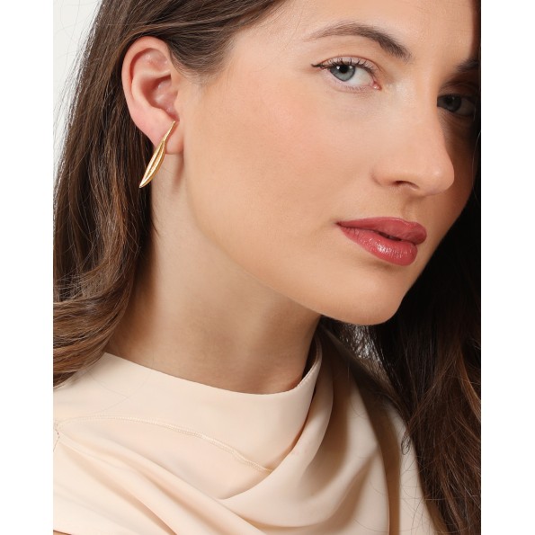 Anima Olea γυναικεία επίχρυσα κρεμαστά σκουλαρίκια Κοσμήματα