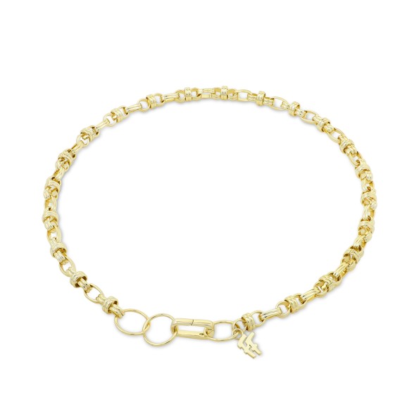 The Chain Addiction επίχρυσο κολιέ αλυσίδα με κρίκους
