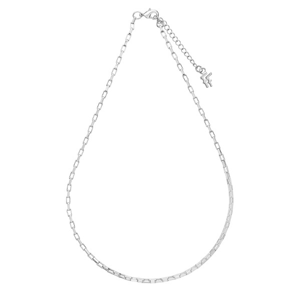 The Chain Addiction ασημί κολιέ αλυσίδα με μικρούς παραλληλόγραμμους κρίκους Κοσμήματα