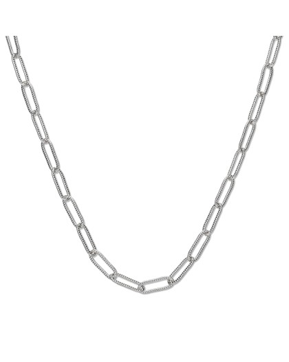 The Chain Addiction ασημί κολιέ αλυσίδα με οβάλ σφυρήλατους κρίκους The Chain Addiction ασημί κολιέ αλυσίδα με οβάλ σφυρήλατους κρίκους