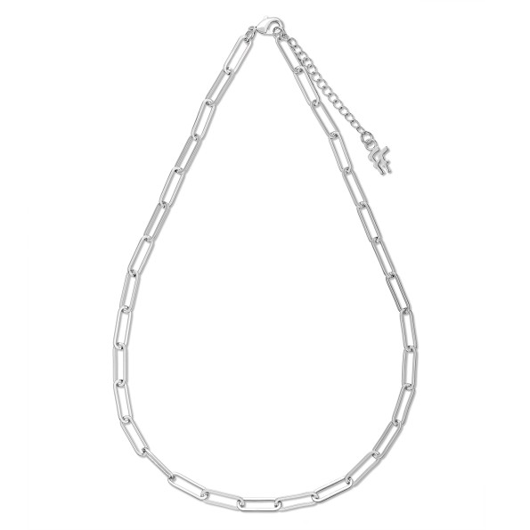 The Chain Addiction ασημί κολιέ αλυσίδα με μεγάλους παραλληλόγραμμους κρίκους Κοσμήματα