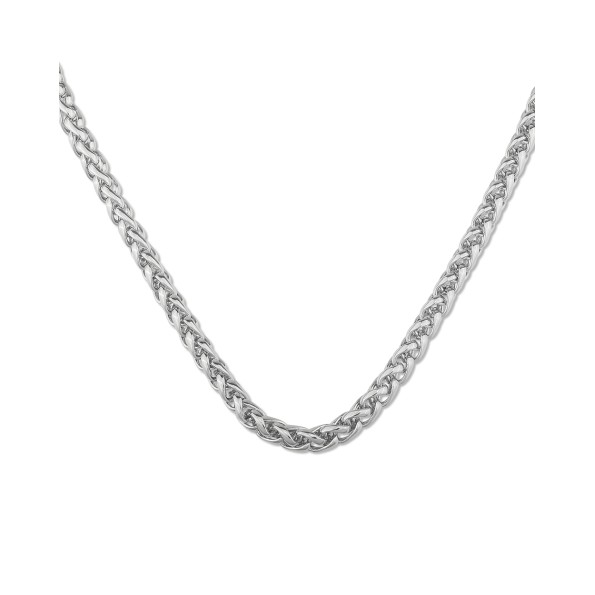 The Chain Addiction γυναικείο ασημί κολιέ φαρδιά αλυσίδα