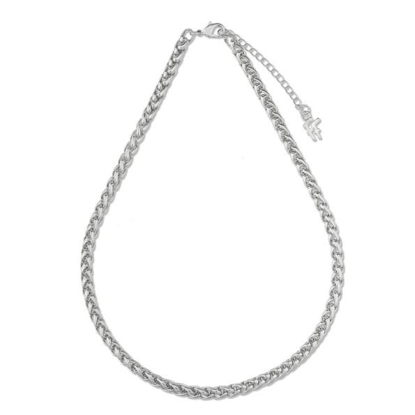 The Chain Addiction γυναικείο ασημί κολιέ φαρδιά αλυσίδα Κοσμήματα