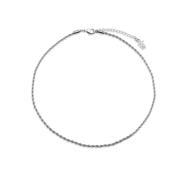 The Chain Addiction γυναικείο ασημί κολιέ λεπτή αλυσίδα Κοσμήματα