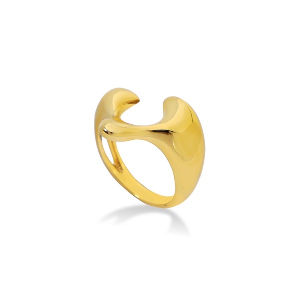 Beauty Flow gold plated ring