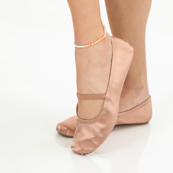 Memory Beat βραχιόλι ποδιού με λευκές - πορτοκαλί πέρλες Κοσμήματα