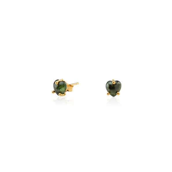 On and On ladies gold plated studs with small synthetic stone On and On ladies gold plated studs with small synthetic stone