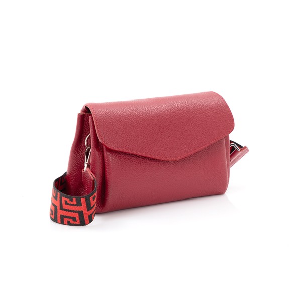Metropolitan Fab μεσαία κόκκινη δερμάτινη crossbody τσάντα Τσάντες