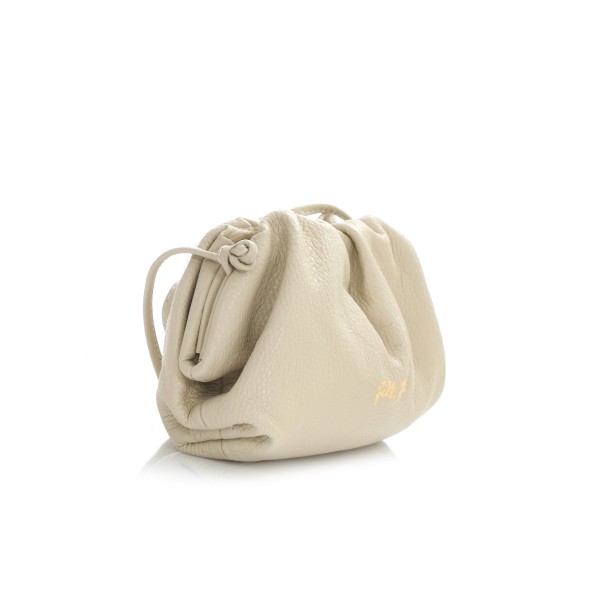 Metropolitan Fab μικρή μπεζ δερμάτινη τσάντα crossbody Τσάντες