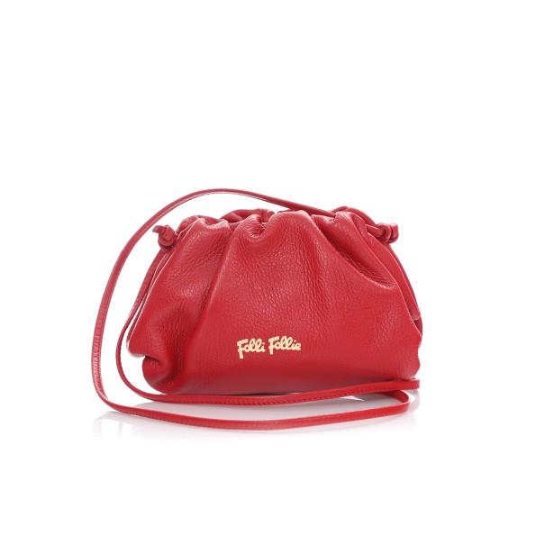 Metropolitan Fab μικρή κόκκινη δερμάτινη τσάντα crossbody