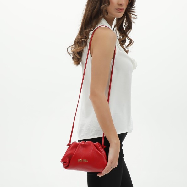 Metropolitan Fab μικρή κόκκινη δερμάτινη τσάντα crossbody Τσάντες