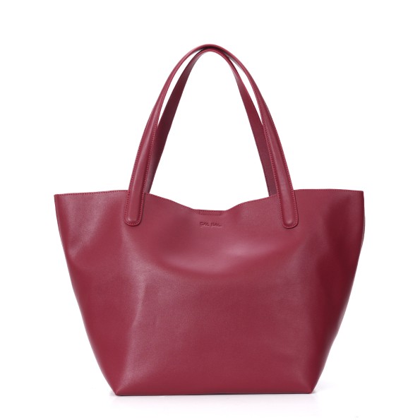 City Vibes large burgundy tote bag with crossbody inner bag  