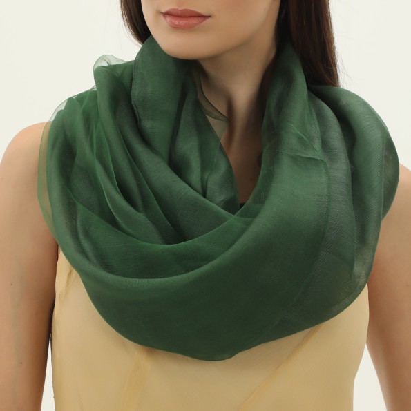 Φουλάρι μεταξωτό σε πράσινο χρώμα Αξεσουάρ