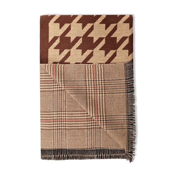 Φουλάρι μάλλινο δύο όψεων Αξεσουάρ