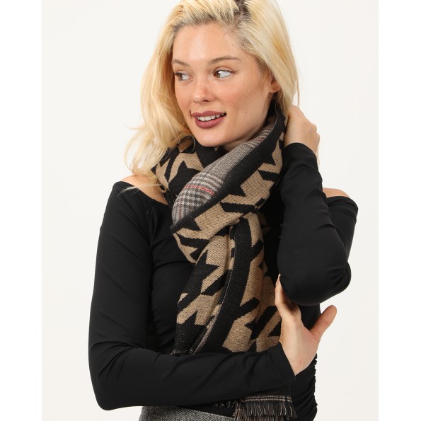 Φουλάρι μάλλινο δύο όψεων Αξεσουάρ