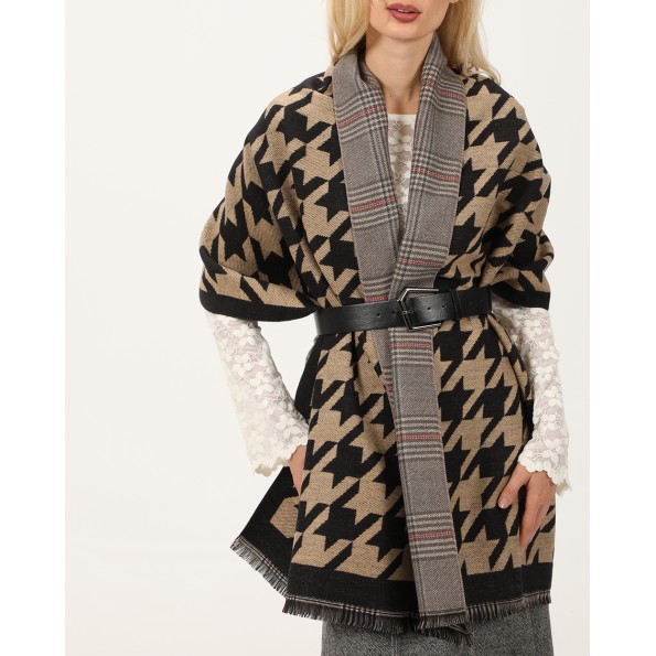 Φουλάρι μάλλινο δύο όψεων Αξεσουάρ