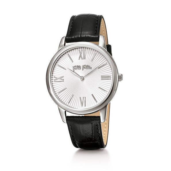 Match Point Black Leather Watch