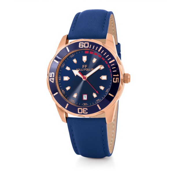 Lifetime Ora Big Case Blue Strap Watch 