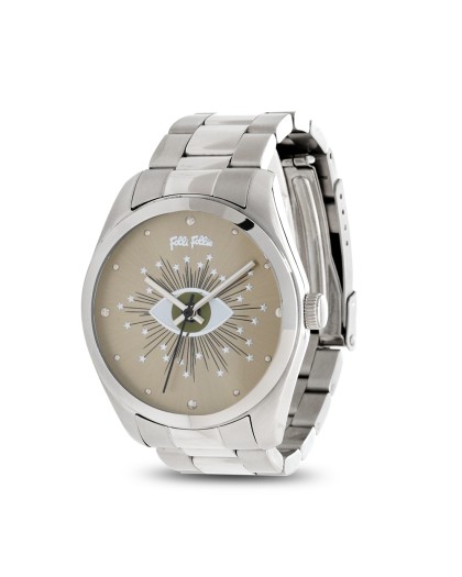 Shine On Me ladies watch with bracelet and green dial